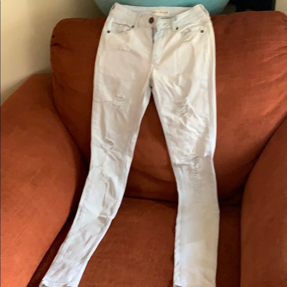 High rise skinny Bullhead ripped jeans jeans